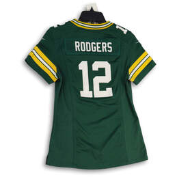 Womens Green Yellow Green Bay Packers Rodgers #12 NFL Jersey Size Small alternative image