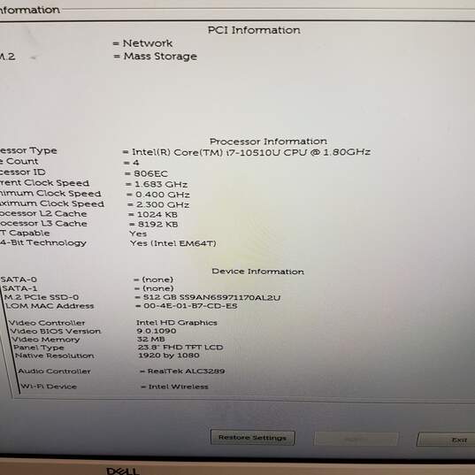 Dell Inspiron 5490 AIO 24in Desktop PC i7-10510U CPU 16GB RAM 512GB SSD image number 5