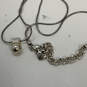 Designer Brighton Silver-Tone Snake Chain Rhinestone Ball Pendant Necklace image number 4