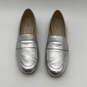 Womens Go To Pearson W21631 Silver Almond Toe Slip-On Loafer Flats Size 9 B image number 4