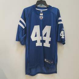 Reebok Mens Blue Indianapolis Colts Dallas Dean Clark #44 NFL Jersey Size L