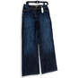 NWT Womens Blue Denim Medium Wash Stretch Wide Leg Jeans Size 6 image number 1