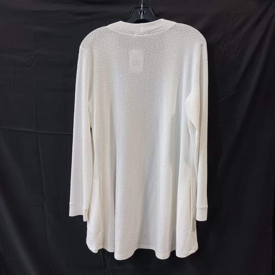 Women's Eva Varro White Sweater Size L NWT image number 2