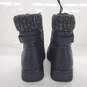 STQ Women's Side Zip Warm Black Buckle Combat Boots Size 11 image number 5