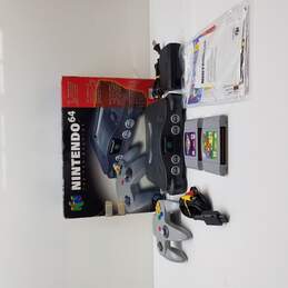 VTG Nintendo 64 N64 Console in Box with Controller and 2 Games Untested