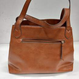 Liz Claiborne Brown Faux Leather Shoulder Bag alternative image