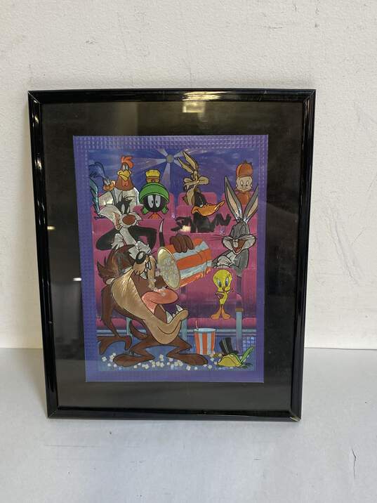 Lot of 2 Loony Tunes Foil Art & Animation Academy Pluto Disney Signed image number 3