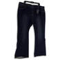 NWT Womens Black Mid Rise Curvy Fit Denim Ginger Bootcut Jeans Size 22W image number 1