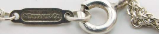 Tiffany & Co 925 Infinity Symbol Charm Double Cable Chain Bracelet 3.3g image number 4
