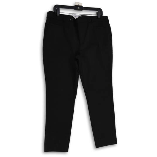 NWT Womens Black Stretch Modern Sloan Straight Leg Dress Pants Size 14 image number 1