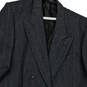 Mens Gray Long Sleeve Peal Lapel Front Pockets Double-Breasted Blazer Sz 50 image number 3
