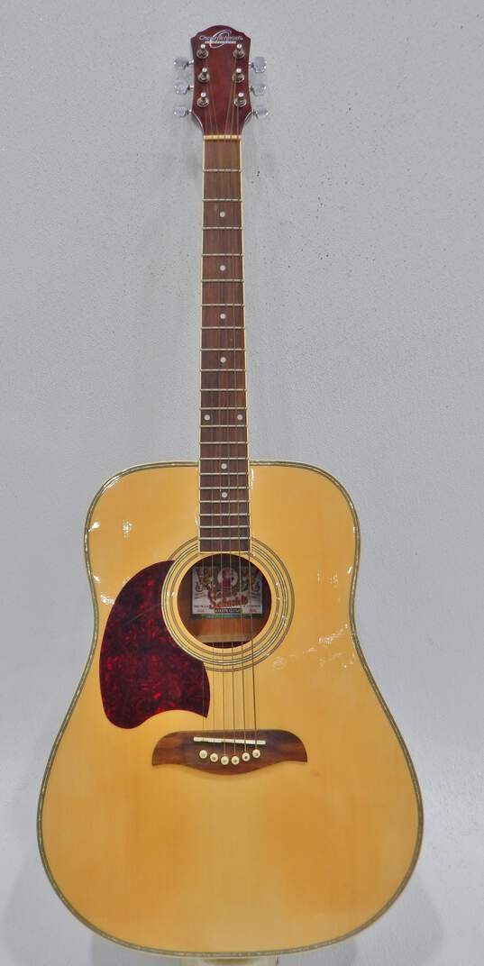 Oscar Schmidt by Washburn Brand OG2/N/LH Model Left-Handed Wooden Acoustic Guitar image number 1