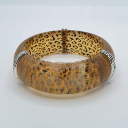 Brighton Trinity Leopard Animal Print Acrylic Bangle Bracelet W/Bag 69.7g alternative image
