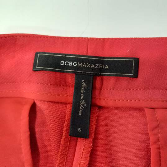 BCBGMaxazria Women's Red Pants Size 6 image number 3