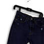 Womens Blue Denim Dark Wash Pockets Stretch Straight Leg Jeans Size W27xL28 image number 3