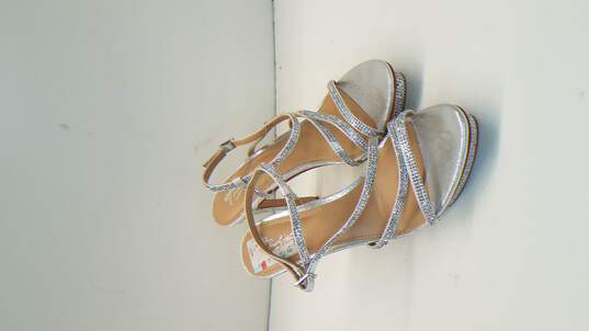 Thalia Sodi Livy Platform Dress Sandals Women's Shoes, silver bling, Size 8M image number 3