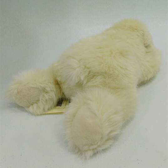 Steiff  Polar Bear Plush Stuffed Animal Lying 18in Ear Button image number 3