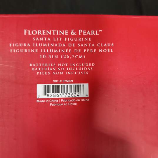 Lenox Florentine & Pearl Light Up Santa w/Box - FOR PARTS or REPAIR image number 7