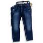 NWT Silver Jeans Co. Womens Blue Denim Distressed Straight Leg Jeans Size 20/31 image number 1