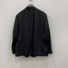 Bolzano Mens Black Long Sleeve Blazer And Pant Two Piece Suit Set Size 54R 50W alternative image