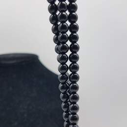Heidi Daus Gold Tone Black Beads Crystal 40 Inch Necklace 240.0g alternative image