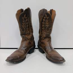 Ariat Men's Brown Leather Cowboy Boots Size 7.5B alternative image