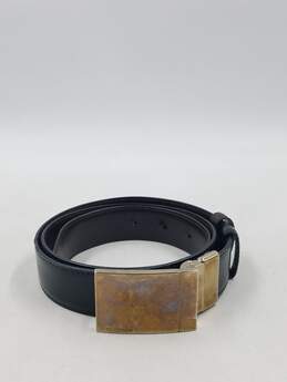 Authentic Gucci Black Plaque Reversible Men's Belt Medium