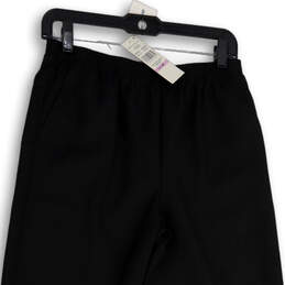 NWT Womens Black Slash Pocket Elastic Waist Ankle Trouser Pants Size 6P