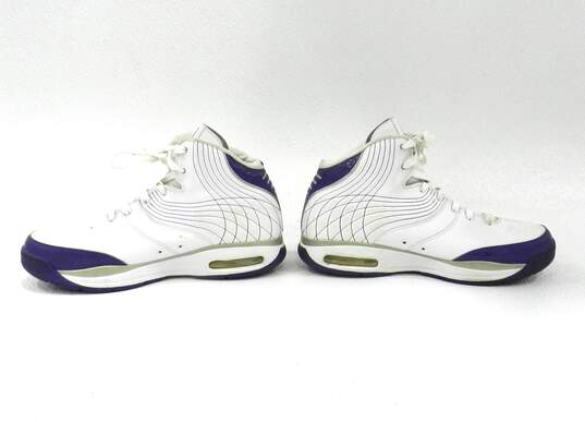 Nike Air Elite White Purple Women's Shoe Size 13 image number 6