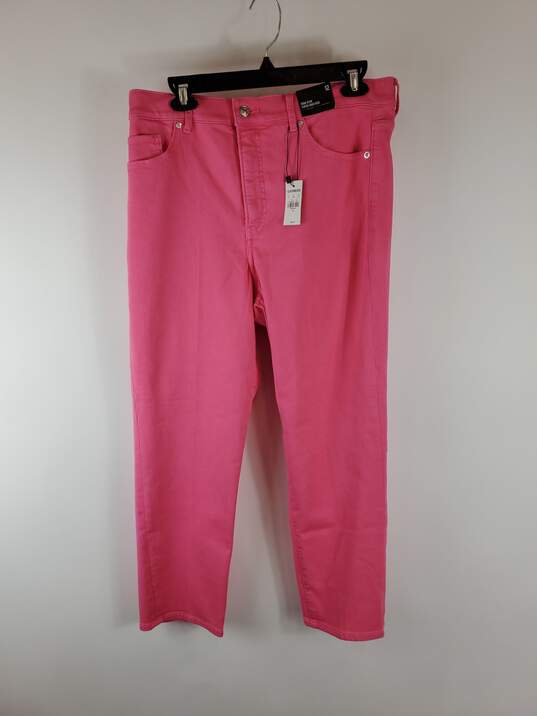 Express Women Pink Mom Jeans 12 NWT image number 1