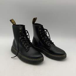 Dr. Martens Mens Zavala Black Leather Lace Up Combat Boots Size 7M alternative image
