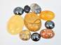 Unakite Yellow Onyx Hematite Picture Jasper Loose Cabochon Gemstones 70.3g image number 2