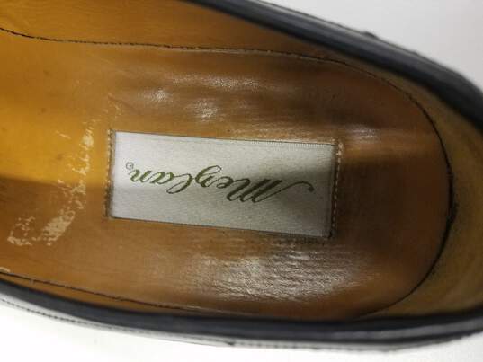 Men's Mezlan Santander Umbranil Leather Kiltie Tassle Loafers, Black, Spain, Size 9 image number 6