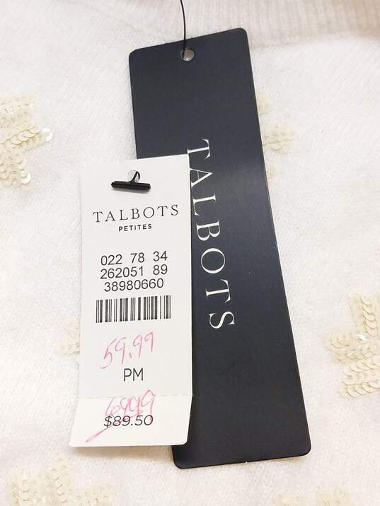 Talbots Women's Ivory Sweater Size MP NWT image number 5