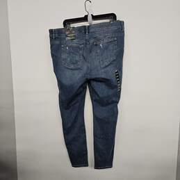 Blue Denim Distressed Bombshell Skinny Jeans alternative image
