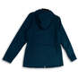 Mens Blue Regular Fit Front Pocket Long Sleeve Full-Zip Hoodie Size Medium image number 2