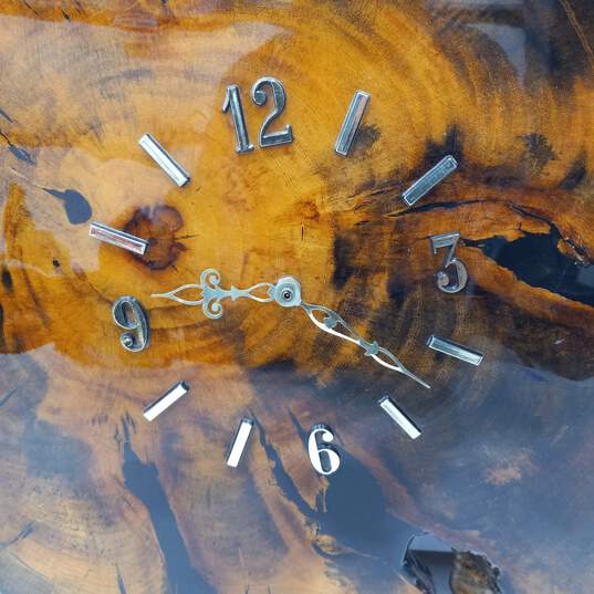 Wooden Slab Decorative Wall Clock image number 2