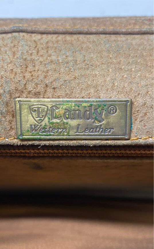 Vintage Landy Western Leather Attache Case image number 5