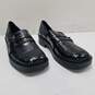 Zara Textured Penny Loafers Leather Black US 8.5 EU 41 image number 3