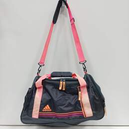 Adidas Black and Gray Duffle Bag