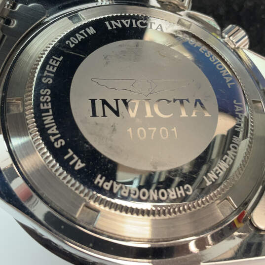 Designer Invicta 10701 Stainless Steel Quartz Analog Wristwatch With Box image number 3