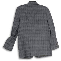 Mens Gray Plaid Long Sleeve Single Breasted Two-Button Blazer Size 42L alternative image