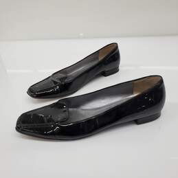 Prada Women's Black Patent Leather Loafers Size 9 AUTHENTICATED alternative image