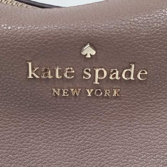 Kate Spade Women's Mauve Leather Crossbody Purse image number 3