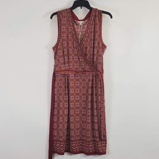 Max Studio Women Maroon Printed Dress XL NWT image number 1