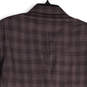 Mens Deep Purple Pockets Long Sleeve Notch Lapel Two Button Blazer Size 44 image number 4