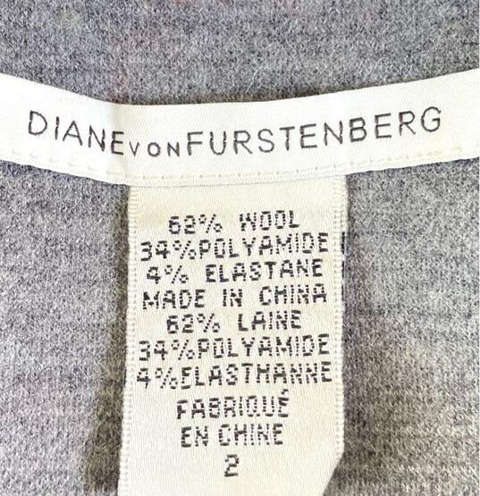 Diane Von Furstenberg Gray Casual Dress - Size 2 image number 3