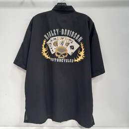Harley Davidson Size 2XL Black Button Up Shirt alternative image