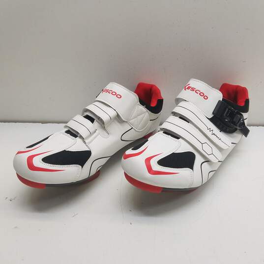 Kescoo Men's Cycling Shoes White Size 46 image number 6