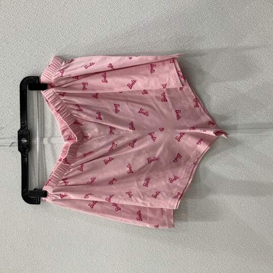 H&M Womens Pink Barbie T- Shirt And Pull-On Shorts Pajama Set Size 3XL image number 5